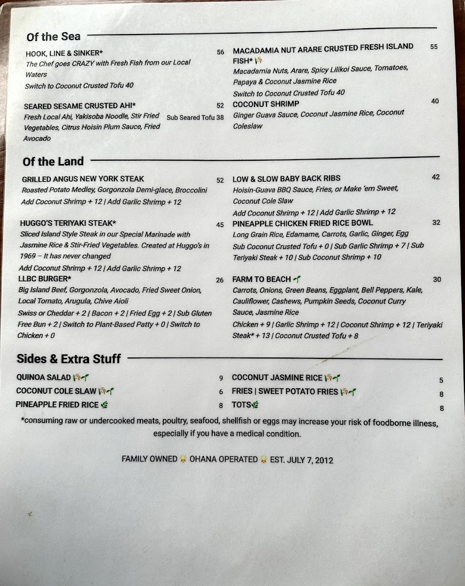 Lava Lava Beach Club Menu - Image 5